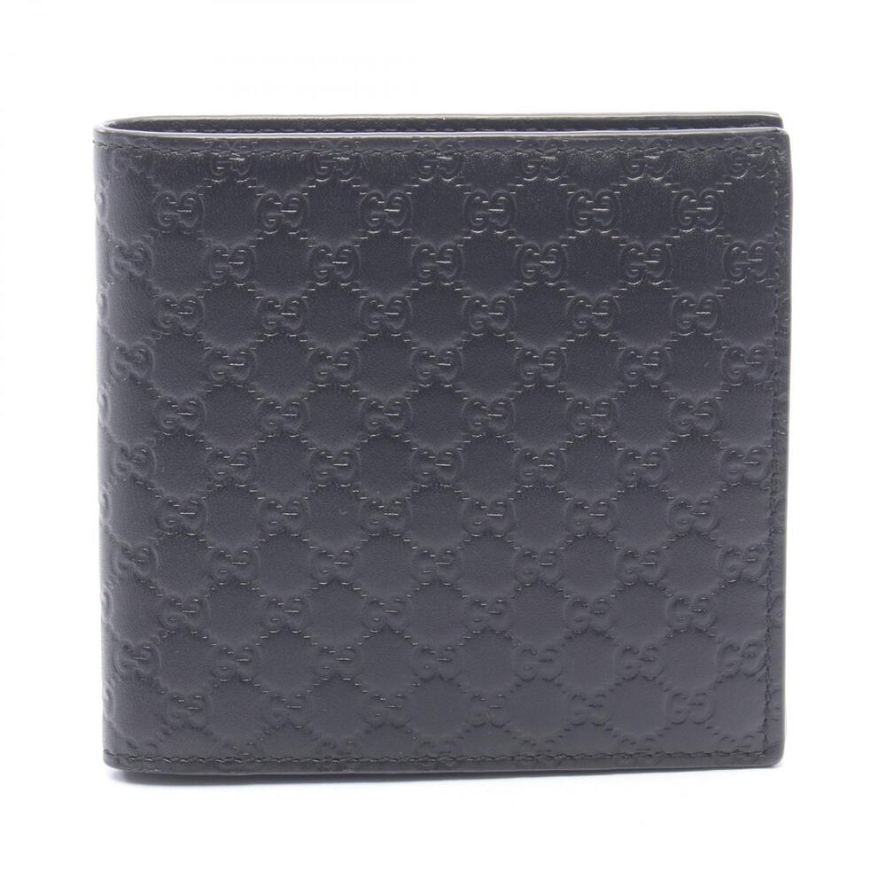 Gucci Microguccissima Bifold Wallet Leather Black